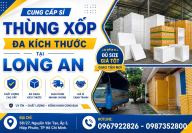 CUNG CẤP SỈ THÙNG XỐP ĐA KÍCH THƯỚC TẠI LONG AN